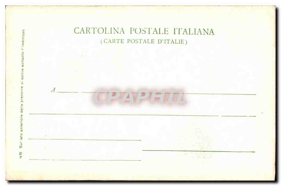 CPA Milano I primi restauri al castello Sforzesco — Verso