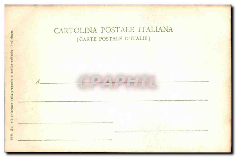CPA Milano Torrione del Castello Sforzesco — Verso