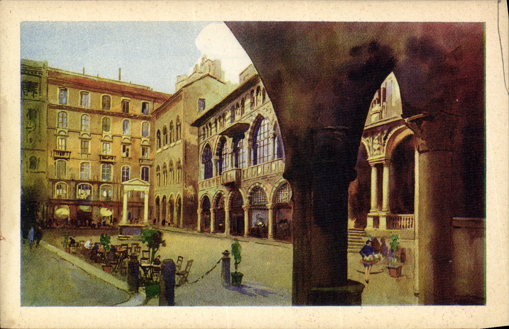 CPA Milano Loggia degli Osil Piazza dei Mercanti