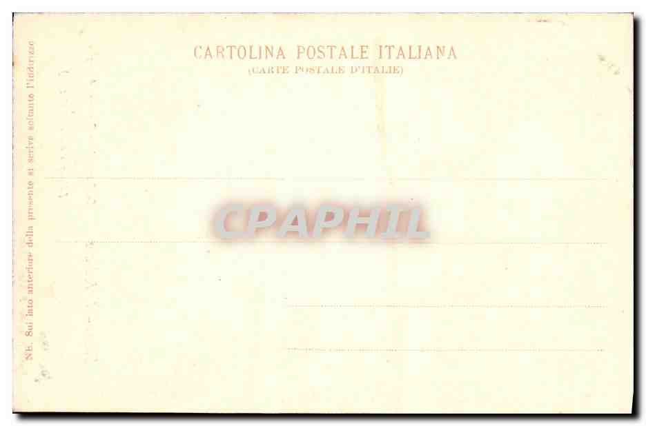 CPA Siena Cattedrale La Storia della Fortuna — Rückseite