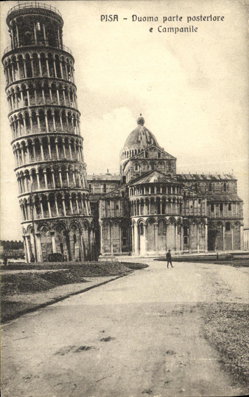 CPA Pisa Duomo Parte Posteriore el Campanile 