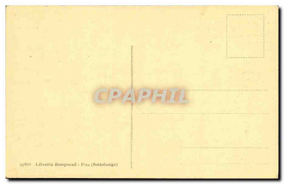 CPA Pisa Camposanto Galleria Interna di franco — Rückseite
