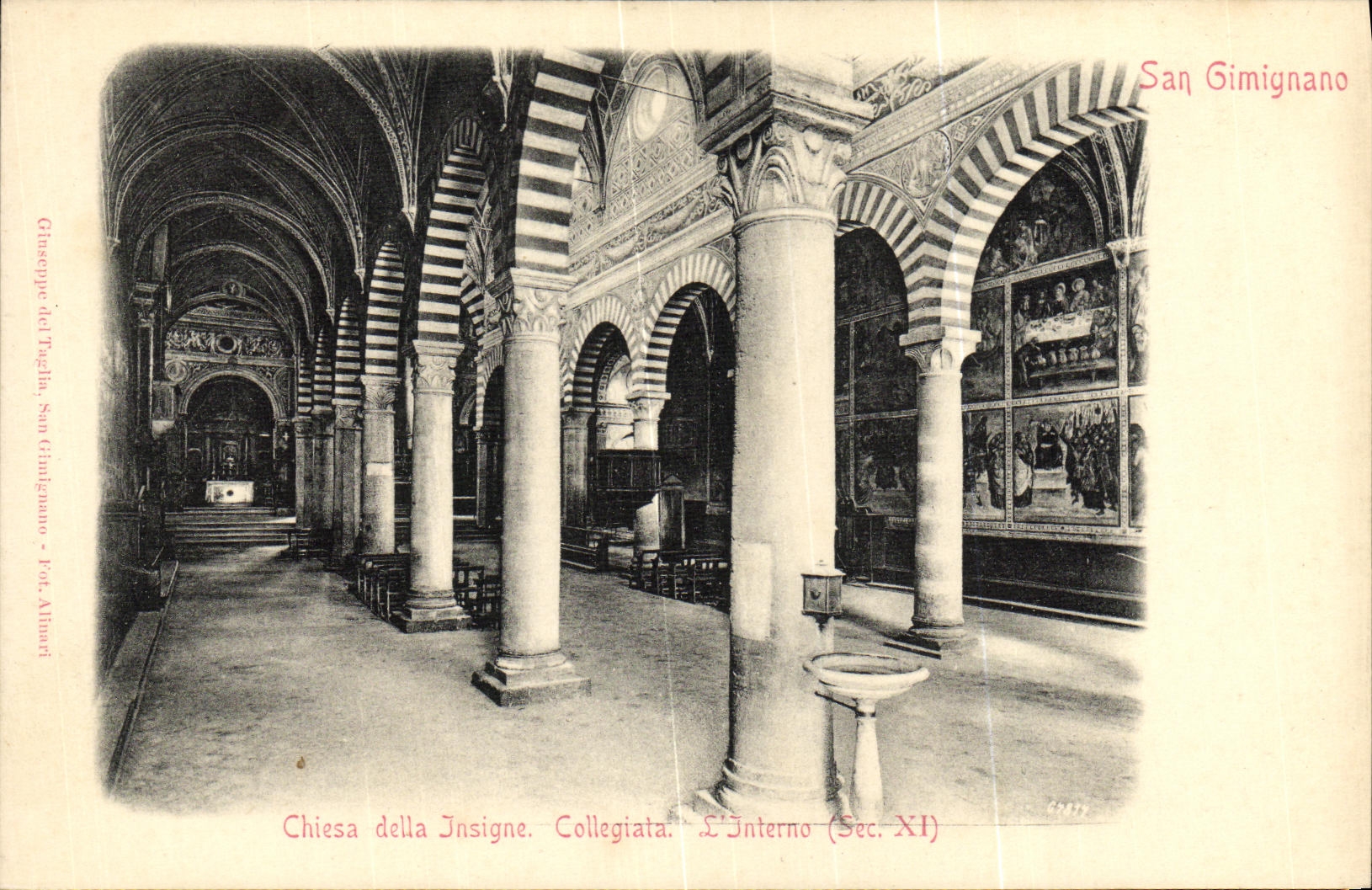 CPA Chiesa della Instgne Collegiata L interno San Gimignano
