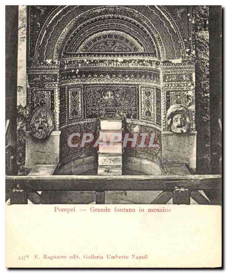 CPA Pompei Grande Fontana in Mosaico