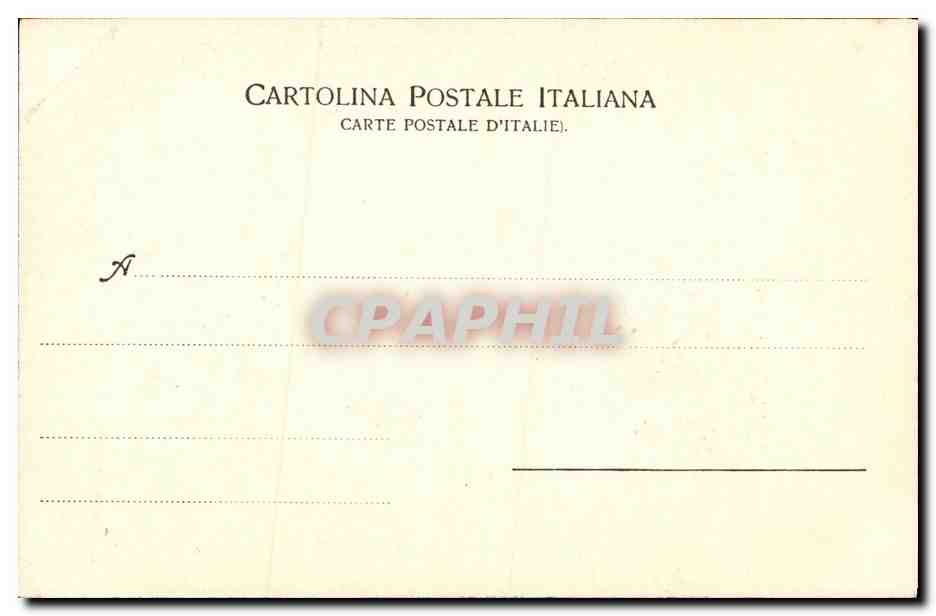 CPA Pompei Grande Fontana in Mosaico — Verso