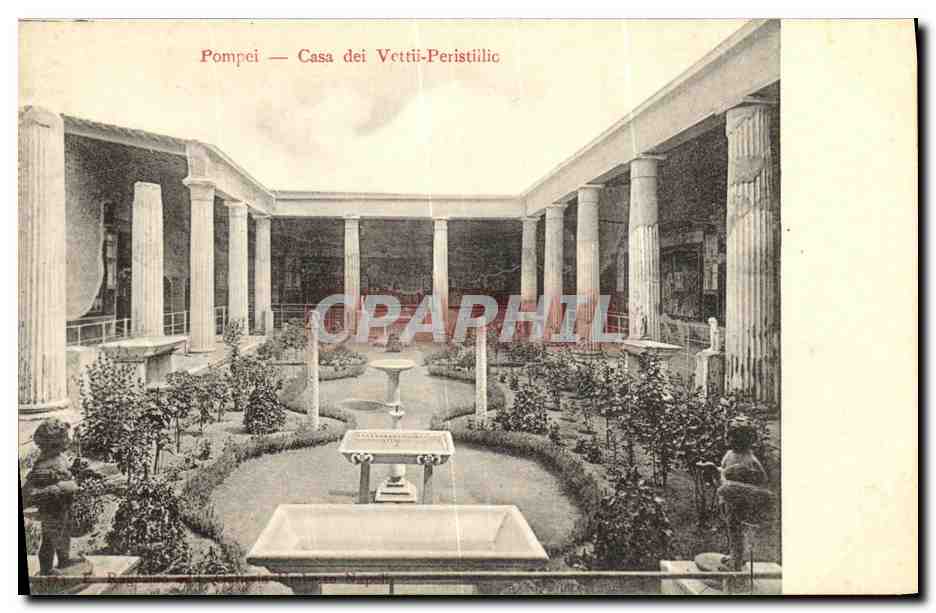 CPA Pompei Casa dei Vettit Peristilic
