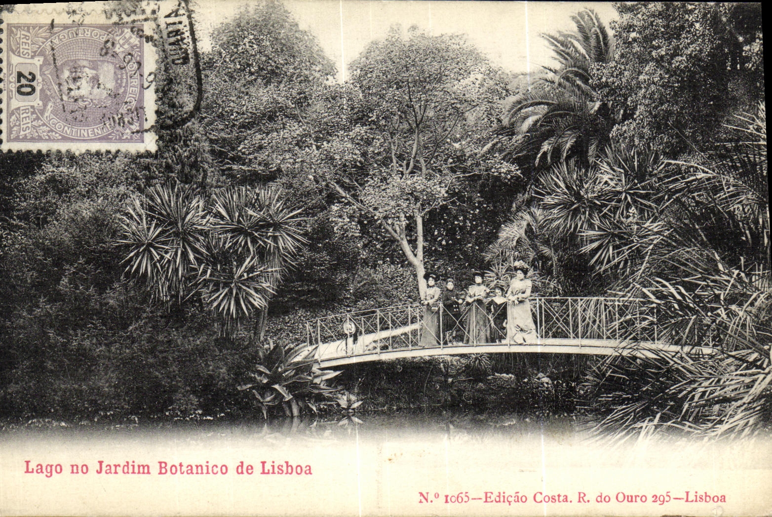 CPA Lisboa Lago no Jardim Botanice de Lisboa