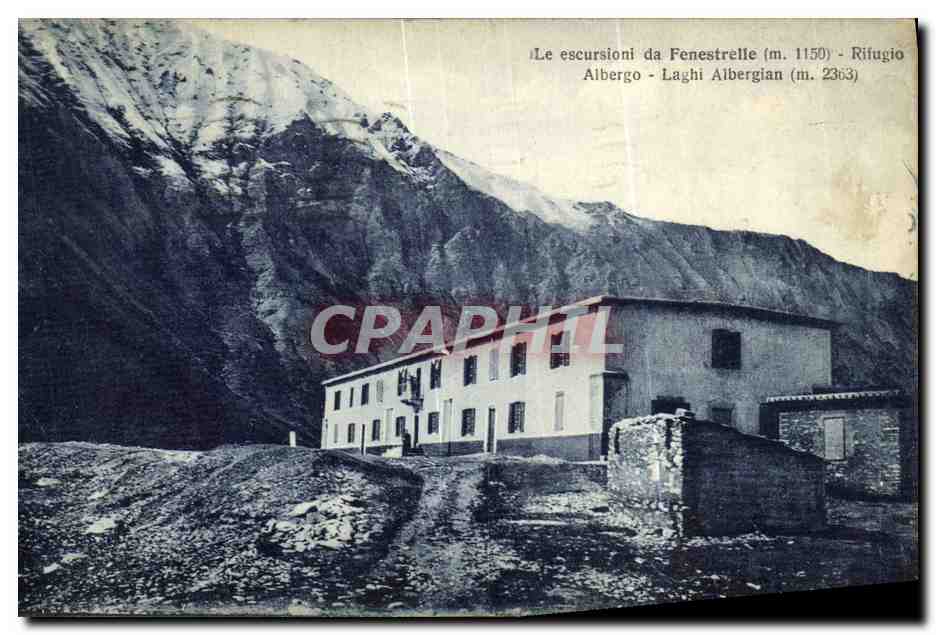 CPA Le escursioni da Fenestrelle Rifugio Albergo Laghi Albergian 