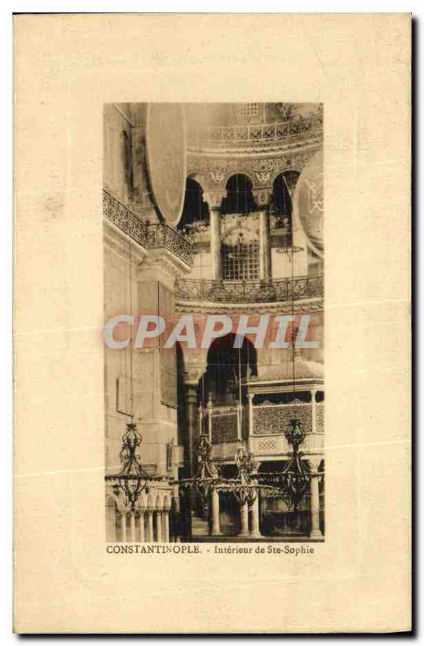 CPA Constantinople Interienr de Ste Sophie Turquie