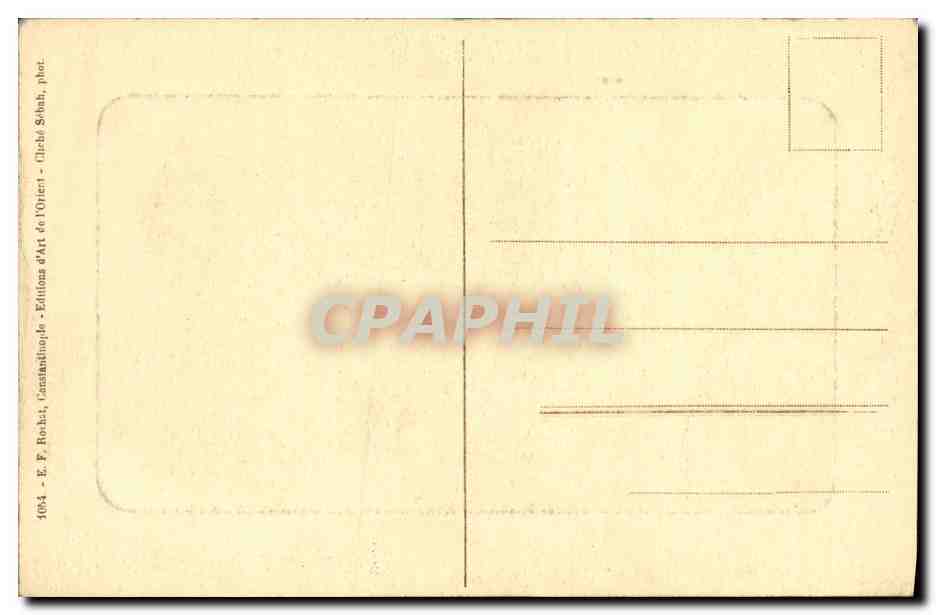 CPA Constantinople Interienr de Ste Sophie Turquie — Verso