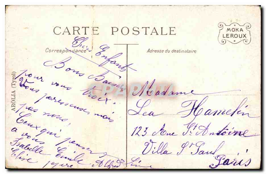 CPA Fantaisie Paysage de montagne — Rückseite