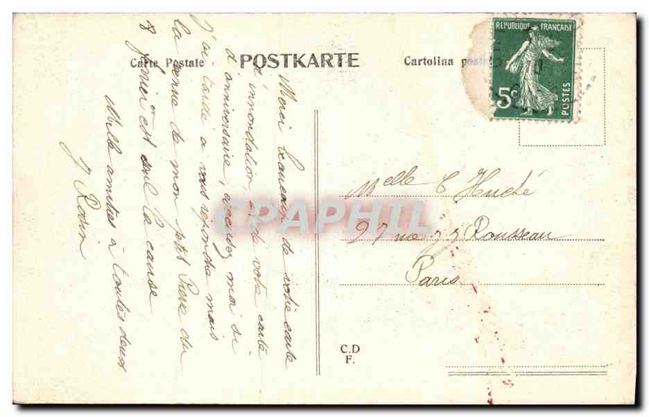 CPA Torino Castello del Valentino — Rückseite