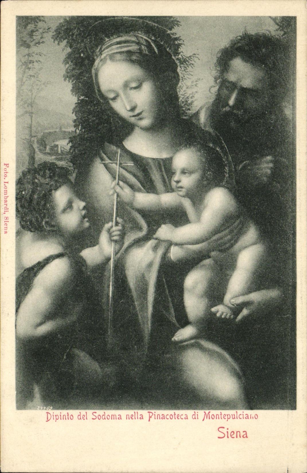 CPA Dipinto del Sodoma nella Pinacoteca di Montepulciano Siena 