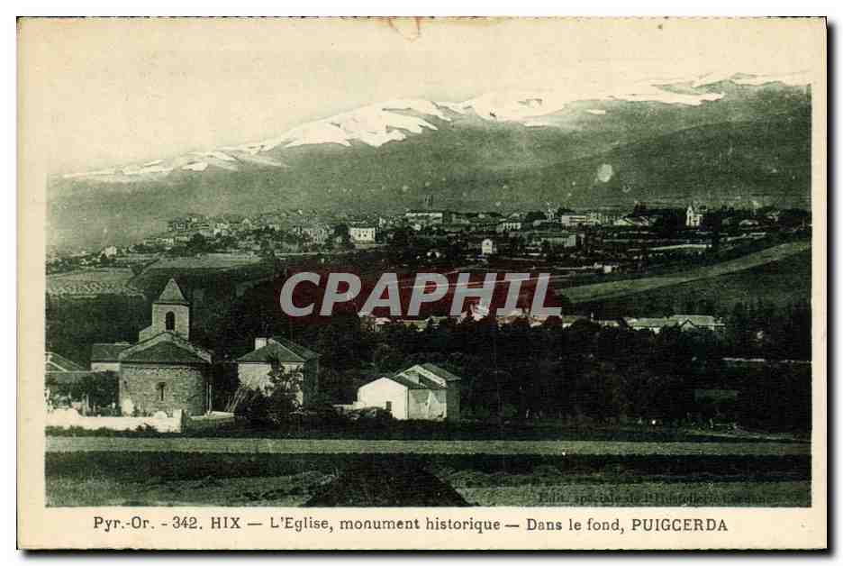 CPA HlX L Eglise Monument historique Dans le fond Puigcerda