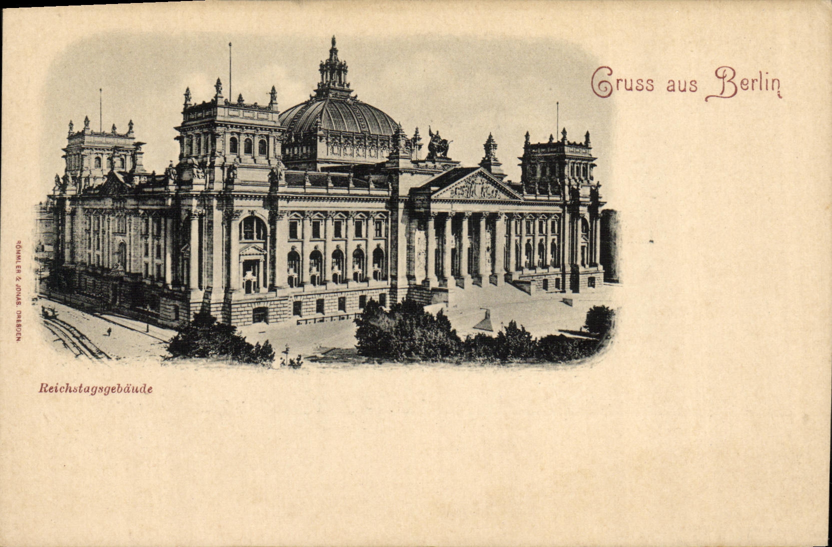 CPA Gruss aus Berlin Reichstagsgebaude