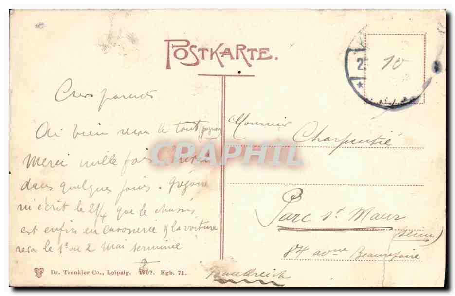 CPA Königsberg An der Werfthalle Bateau Russie Russia — Rückseite
