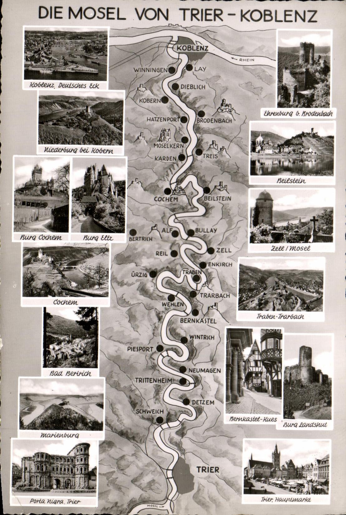 CPA Die Mosel von Trier Koblenz