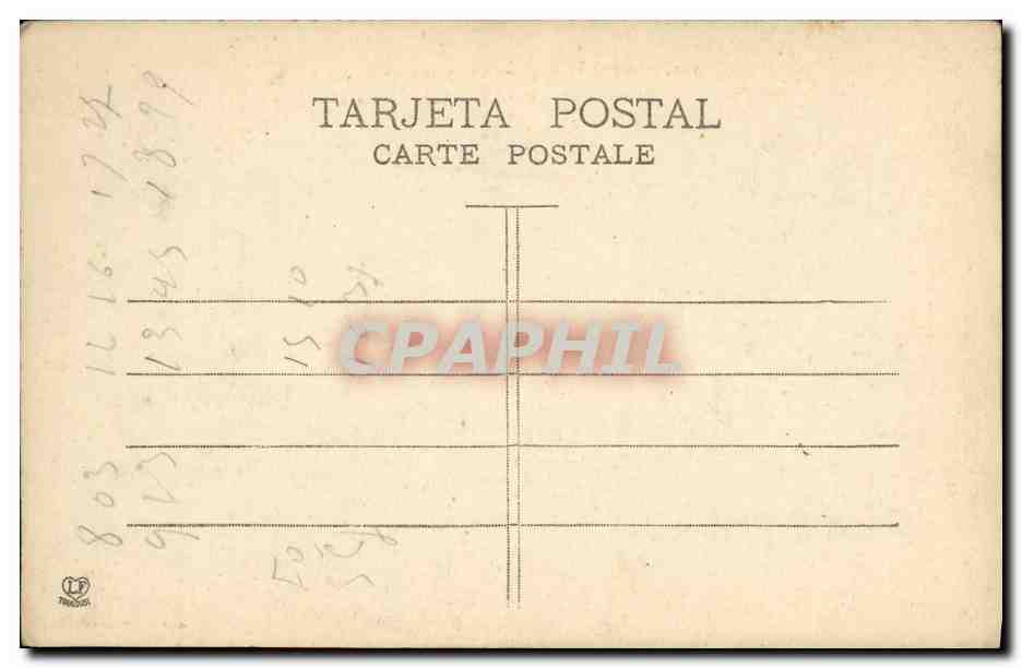 CPA Cerdagne Espagnole Eglise d Urus  — Verso
