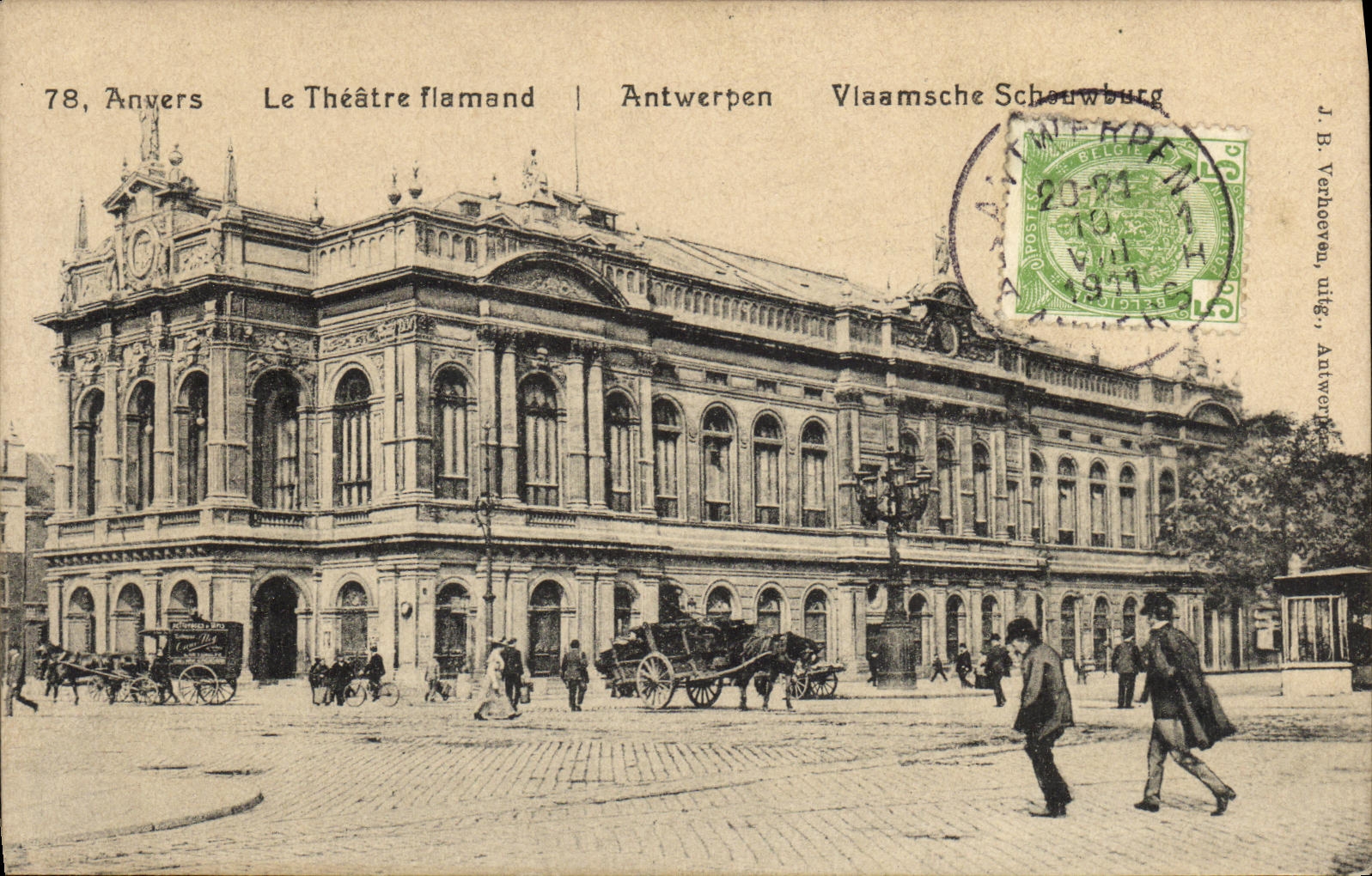 CPA Anvers Le Theatre flamand