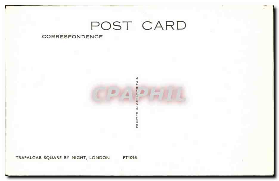 CPM Trafalgar Square by Might London — Rückseite