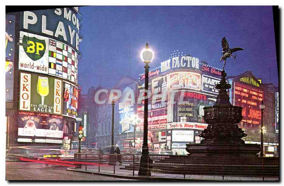CPM Piccadilly Circus by Night London