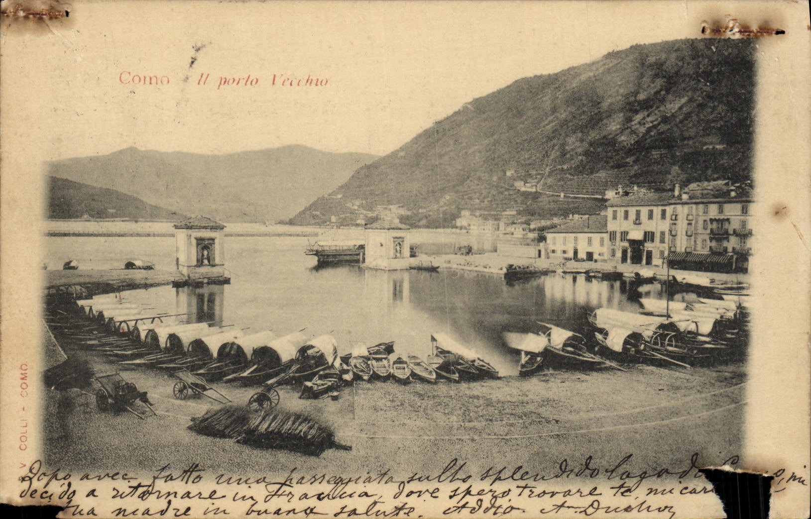 CPA Como Il porto Vecchio 