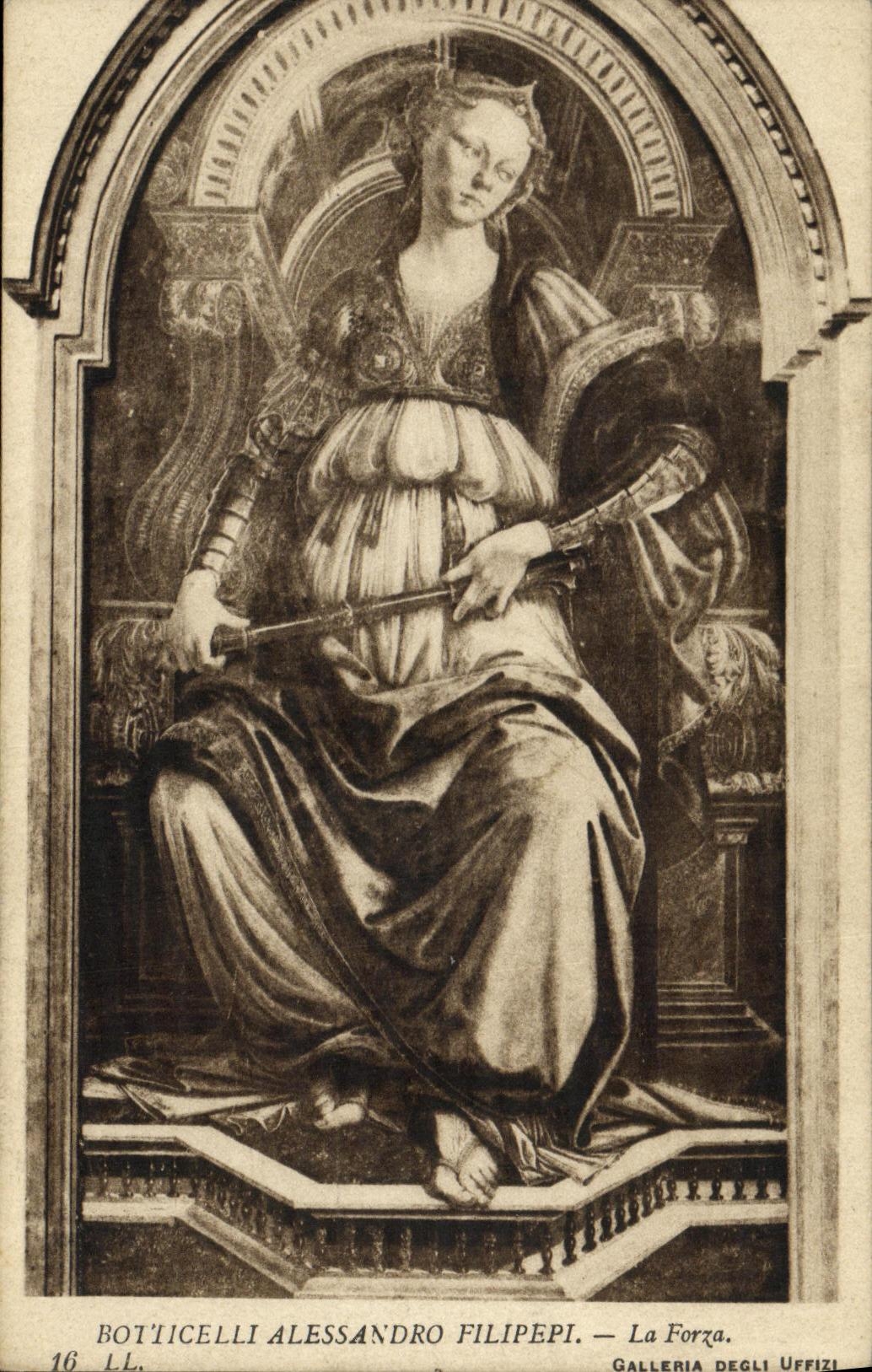 CPA Botticelli Alessandro Filipepi La Forza