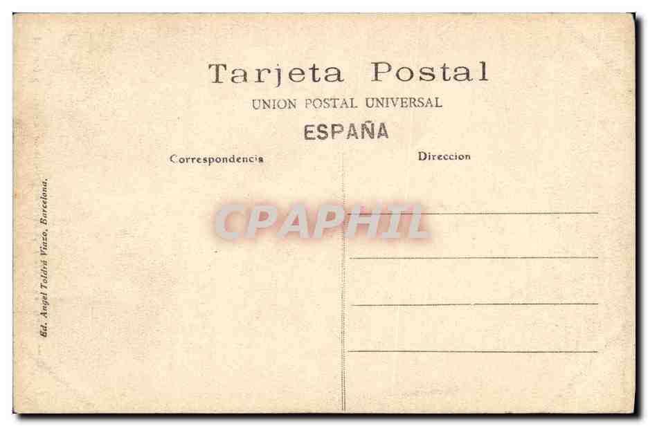 Barcelone — Détail de la porte principale de la cathédrale — A. T. V. — 251 — Reverso