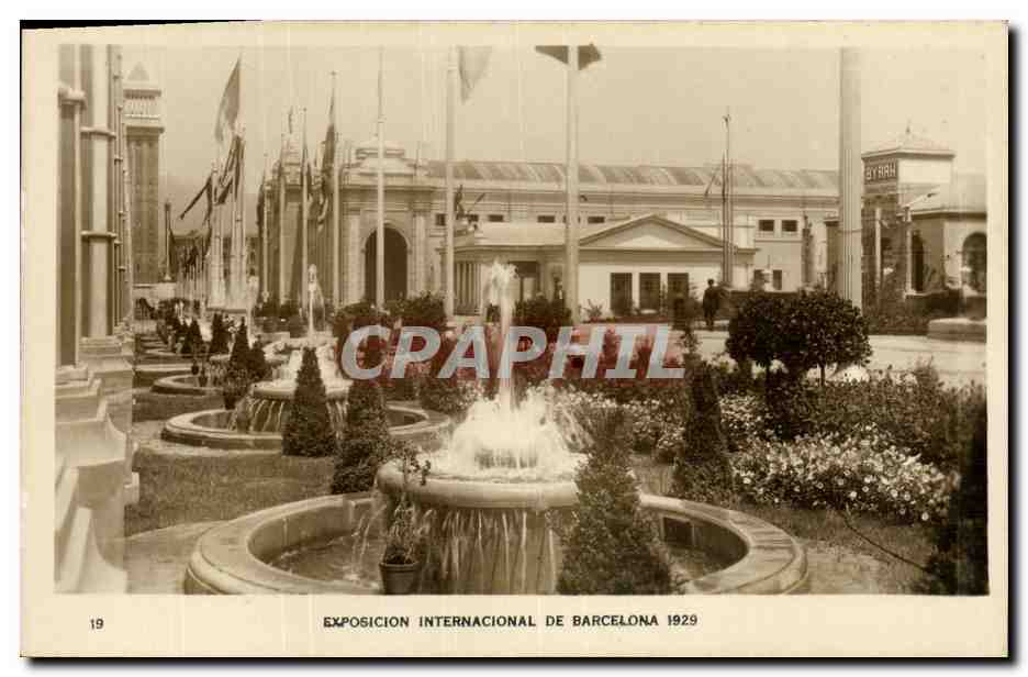 CPA Exposición Internacional de Barcelona 1929 palais de l art textile