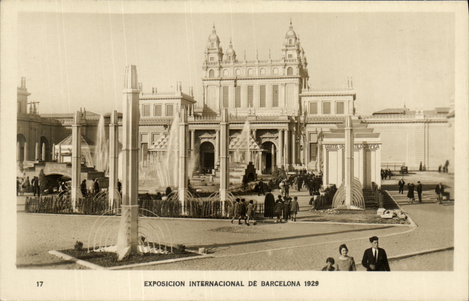 CPA Exposición Internacional de Barcelona 1929 Jeux d eaux