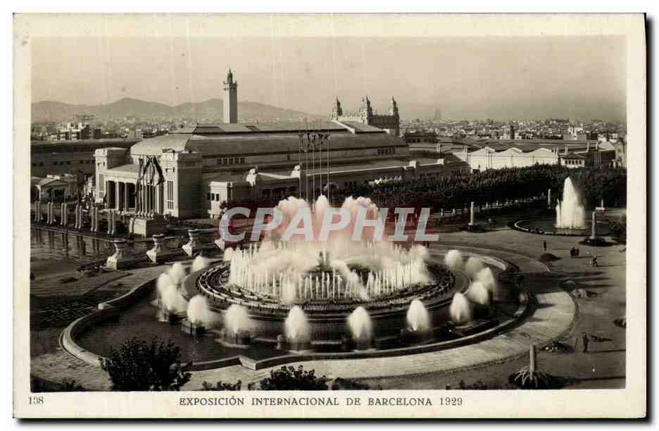 CPA Exposición Internacional de Barcelona 1929 Fontaine monumentale