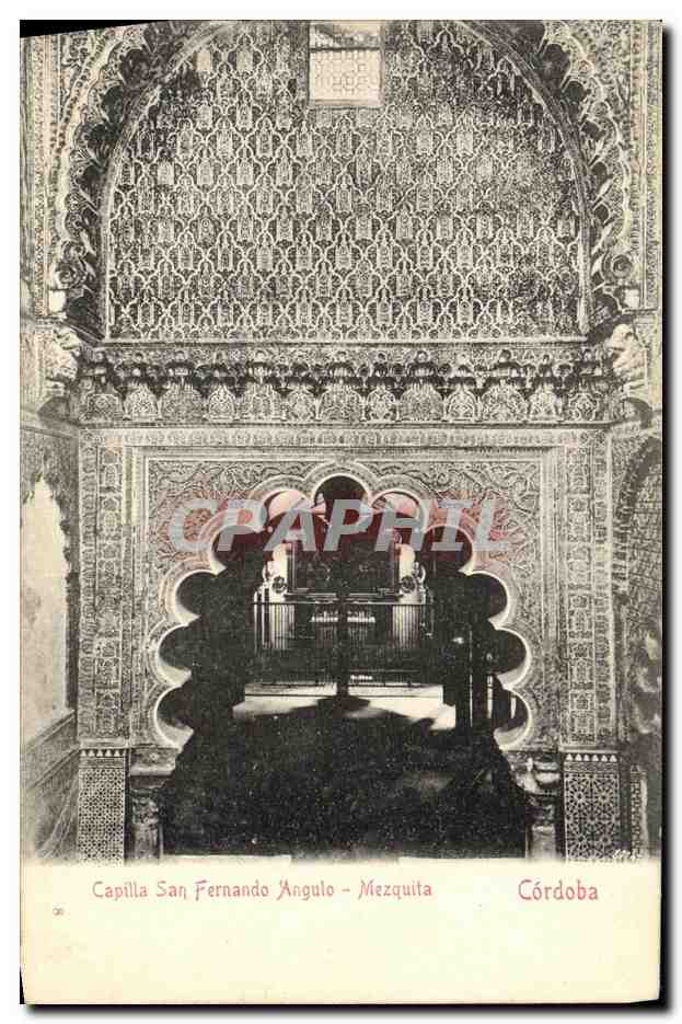 CPA Capilla San Fernando Angulo Mezquita Cordoba