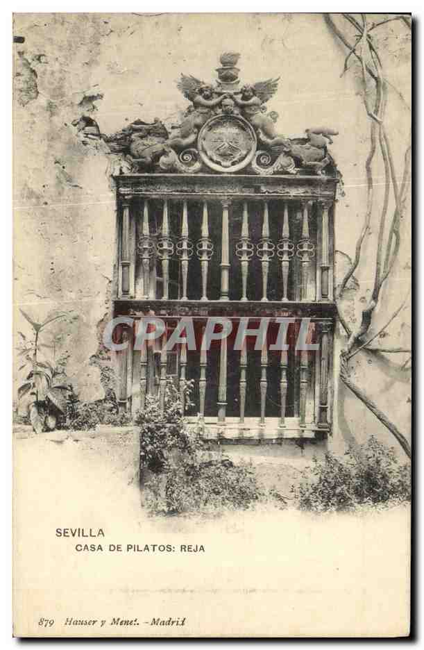 CPA Sevilla Casa de Pilatos Reja