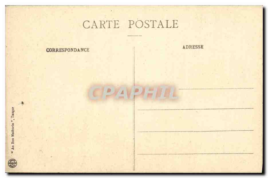 CPA Tanger Hopital Francais — Rückseite