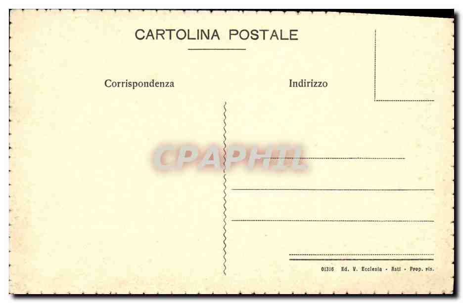 CPA Torino Uscita del Borgo Feudale — Rückseite