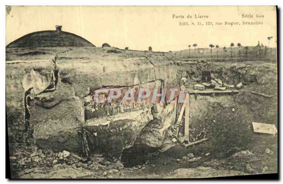 Forts von Lierre — Ruinen eines befestigten Bauwerks — Édit. S. D., rue Rogier, Brüssel, Serie 600