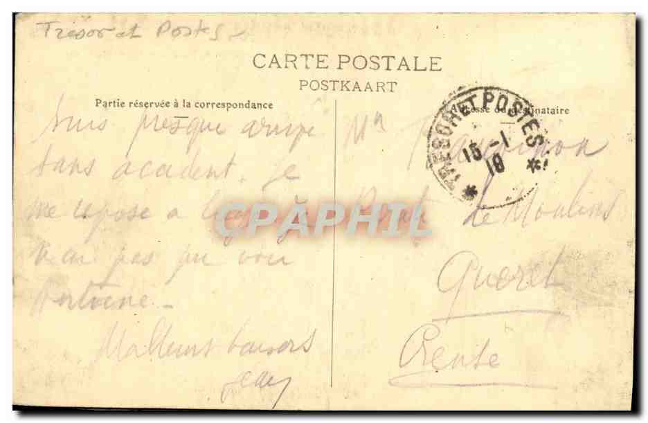 Forts von Lierre — Ruinen eines befestigten Bauwerks — Édit. S. D., rue Rogier, Brüssel, Serie 600 — Rückseite