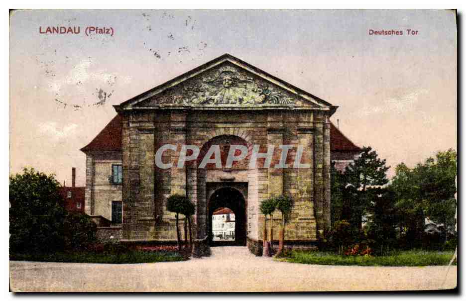 Landau (Pfalz) — Deutsches Tor — éditeur G.H.F. n°8