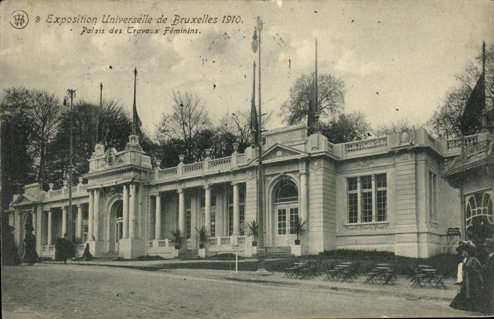 CPA Exposition Universelle de Bruxelles 1910 Palais des Travaux Feminis