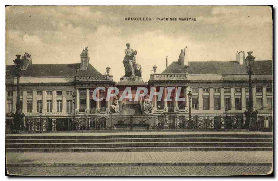 CPA Bruxelles Place des Martyrs