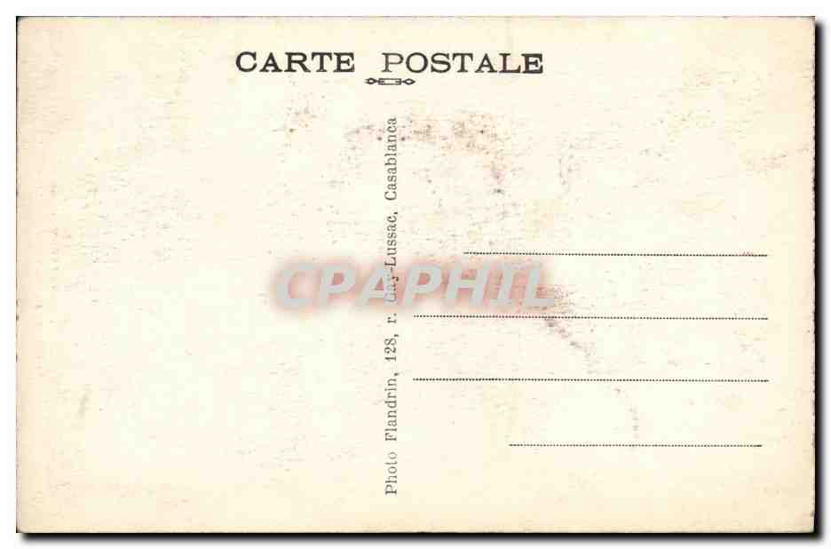 CPA Mazagan La salle de garde Portugaise  — Rückseite