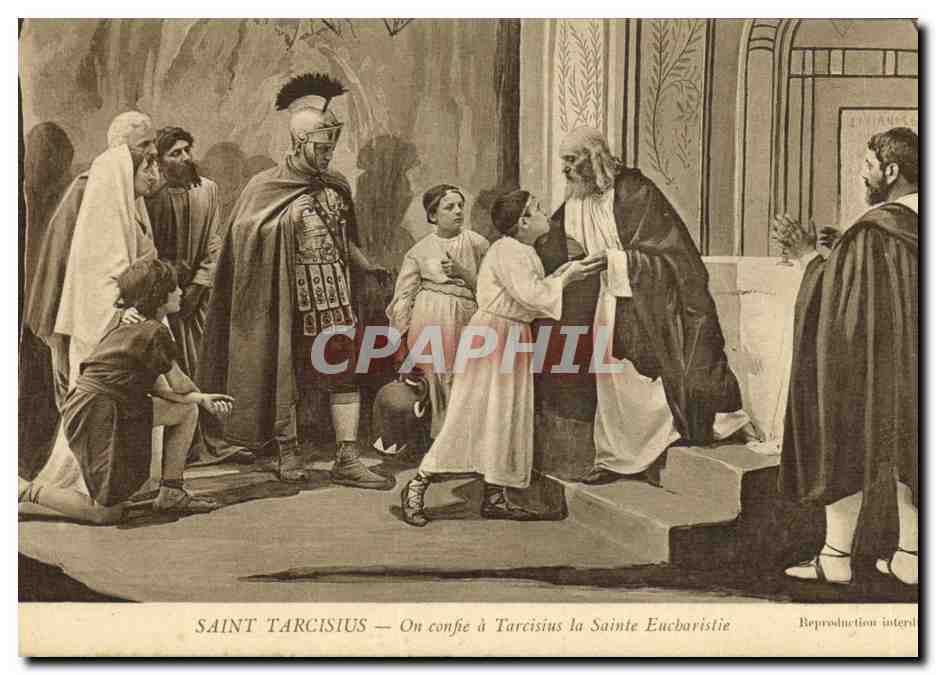 CPA Saint Tarcisius On confie a Tarcisius la sainte Eucharistie
