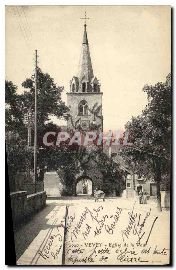 CPA Vevey Eglise de la Tour