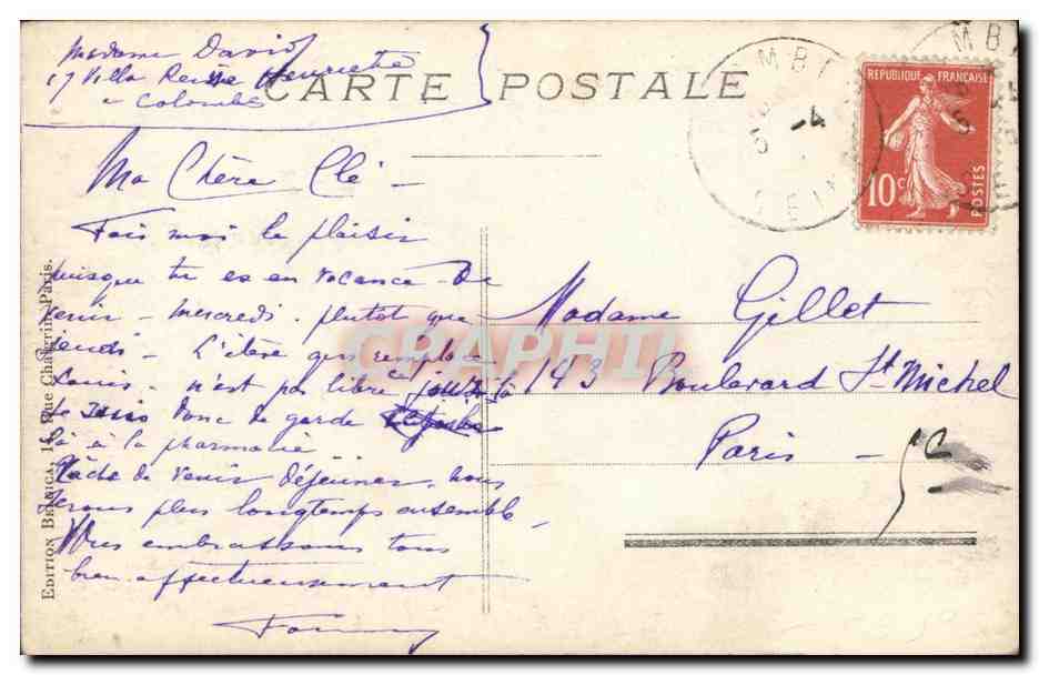 CPA Vise Interieur de l Eglise Militaria — Back