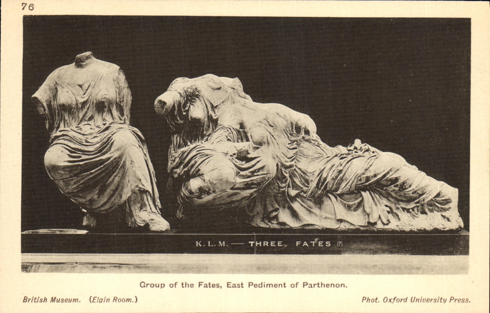 CPA Group of the Fates East Pediment of Parthenon British Museum