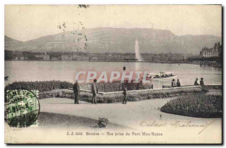 CPA Geneve Vue Prise du Parc Mon Repos