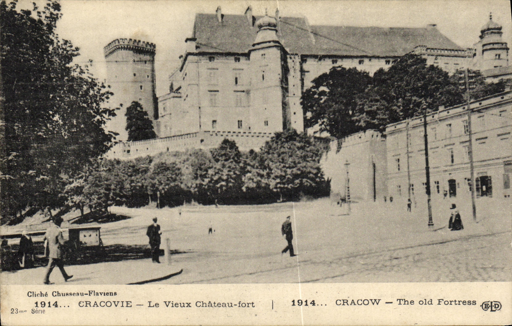 CPA Cracovie Le Vieux Chateau Fort Pologne