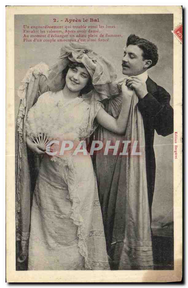 CPA Apres le Bal Femme