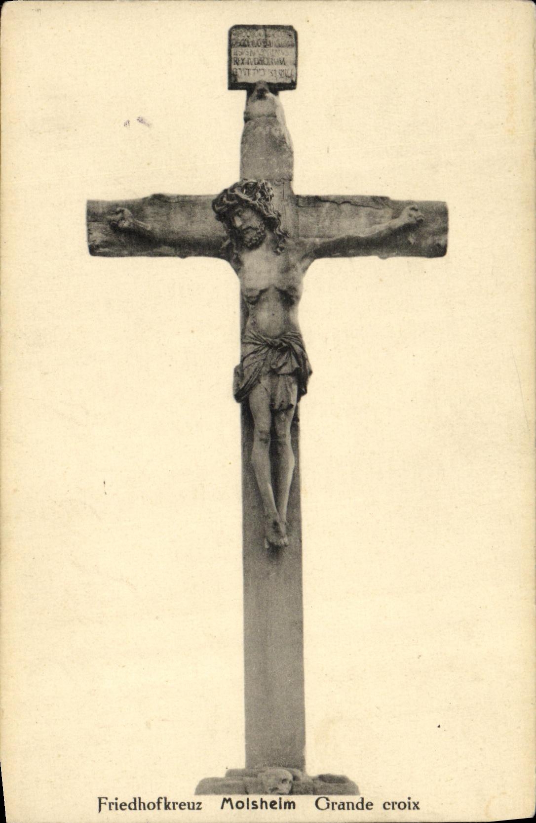 CPA Friehofkreuz Molsheim Grande Croix