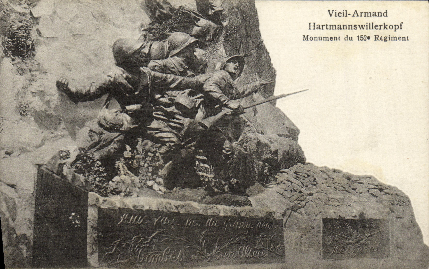 CPA Vieil Armand Monument du 152eme regiment Militaria 